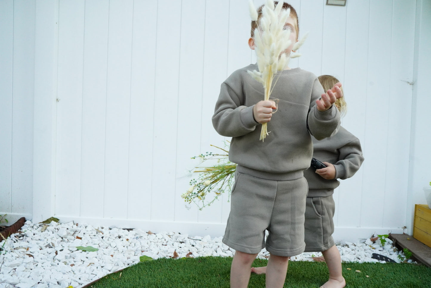Crew Neck & Shorts Set