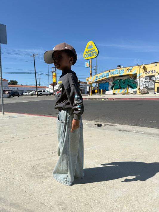 Straight Leg Baggy Jeans