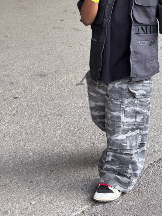 Wide Leg Camo Cargos