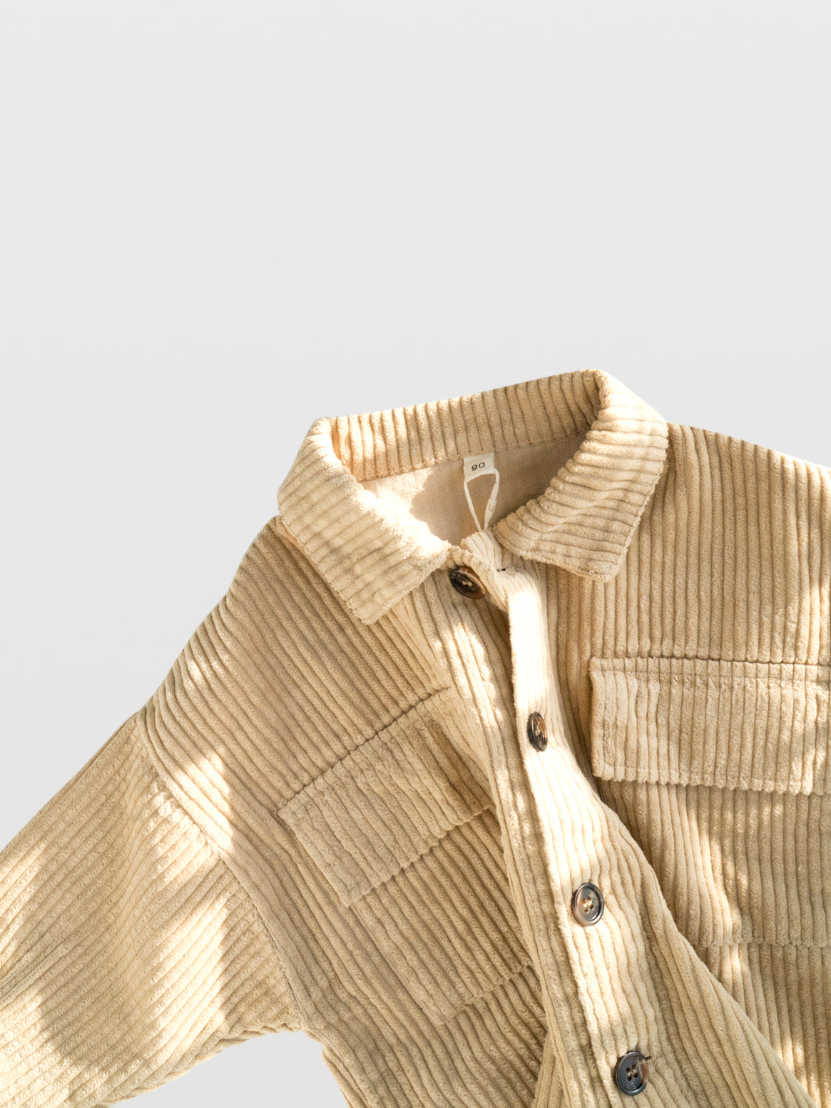 Tan Corduroy Shirt Jacket