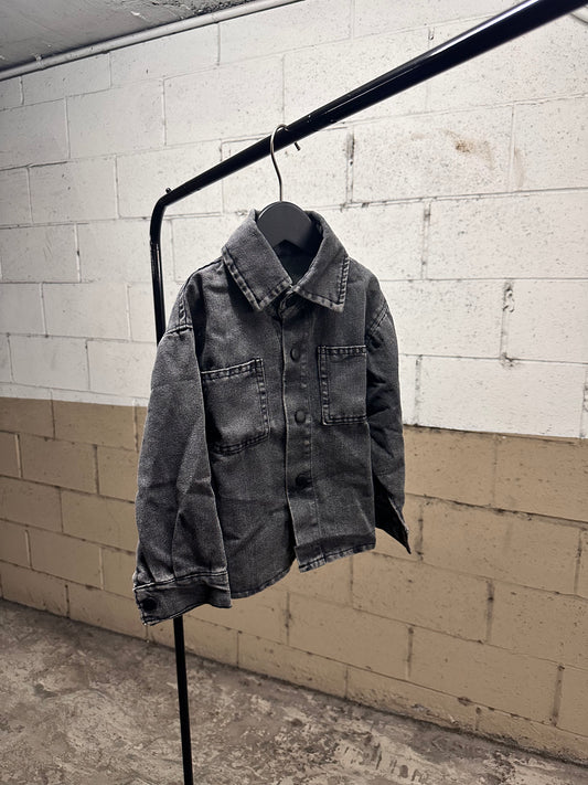 Black Denim Overshirt